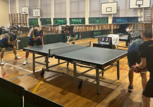 Chłopcy w trakcie meczu.