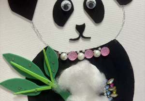 Praca plastyczna - Miś Panda.