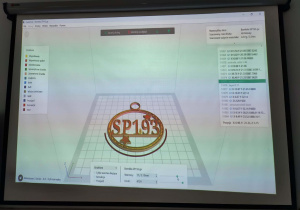 Model bombki 3D w programie FlashPrint.