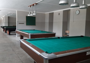 Budynek przy ulicy Małej Piętnastki 1. Sala bilardowa.