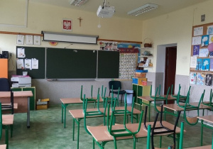 Budynek przy ulicy Małej Piętnastki 1. Sala lekcyjna.